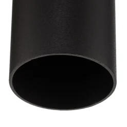 Loftlampe Tube i cylinderform, sort