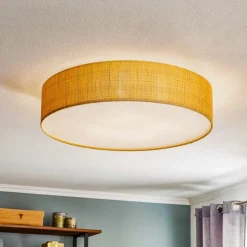 Loftlampe Turda, Ø 65 cm, guld
