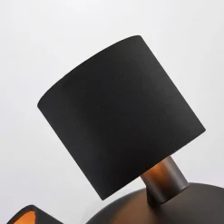 Loftlampe Vasilia i sort og guld, 3 lyskilder.