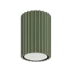 Loftslampe ALORA, olivengrøn, Ø 7 cm, metal, GU10