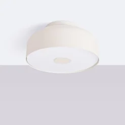 Loftslampe CLARO, beige, Ø 30 cm, metal, 4 x E27