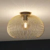 Loftslampe Venezuela, skærm lavet af gyldne stænger