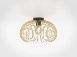 Loftslampe Venezuela, skærm lavet af gyldne stænger