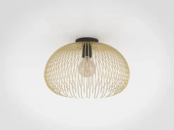 Loftslampe Venezuela, skærm lavet af gyldne stænger