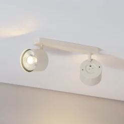 Loftspot Chloe justerbar med 2 lyskilder, beige