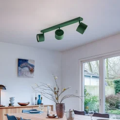 Loftspot Chloe justerbar med 3 lyskilder, grøn