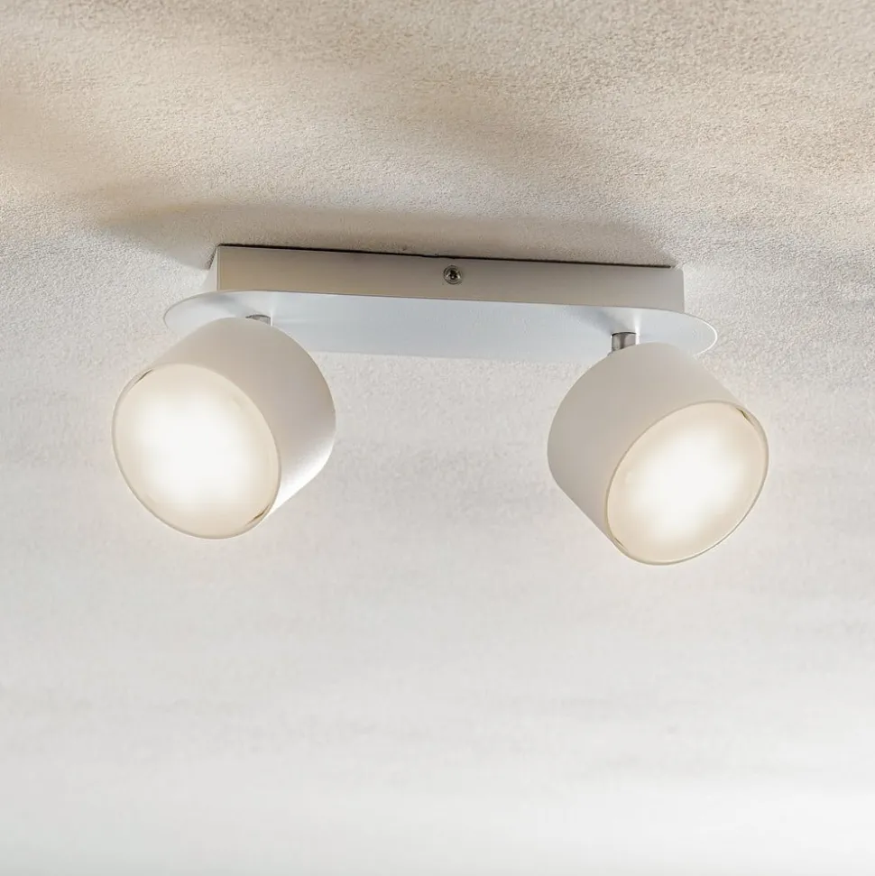 Loftspot Cloudy med 2 lyskilder, hvid