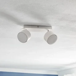 Loftspot Cloudy med 2 lyskilder, hvid