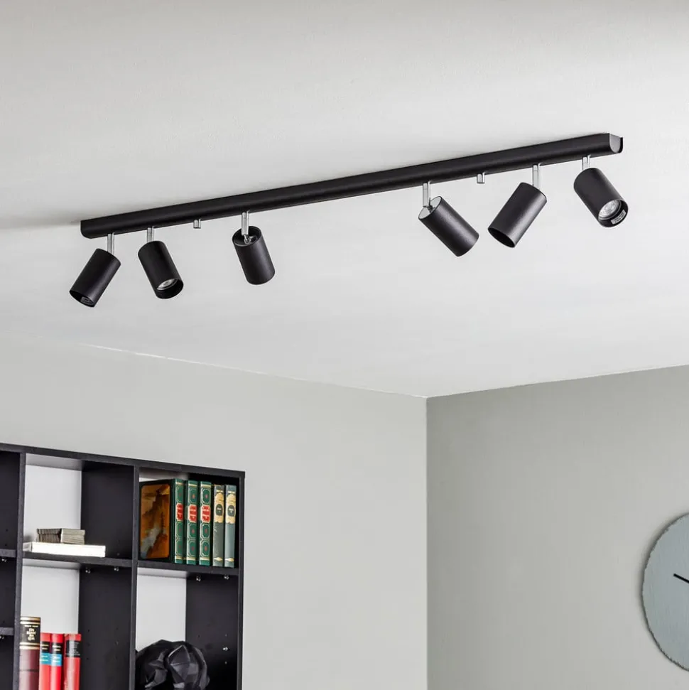 Loftspot Eye Spot med 6 lyskilder, sort