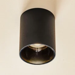 Loftspot Eye Tone i cylinderform, sort