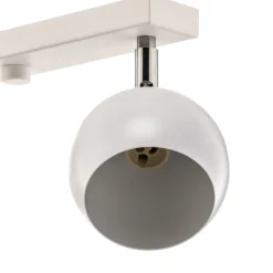 Loftspot Flame, hvid, 4 lyskilder, lang