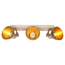 Loftspot Gearwood, 3 lyskilder bronze