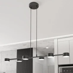 Loftspot, Megara, længde 80 cm, metal, 6 lyskilder.