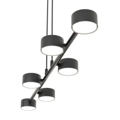 Loftspot, Megara, længde 80 cm, metal, 6 lyskilder.
