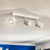 Loftspot Modo i stål, hvid, 3 lyskilder