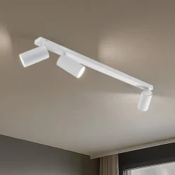 Loftspot Mono III, 3 lyskilder, hvid, 84 cm lang, GU10
