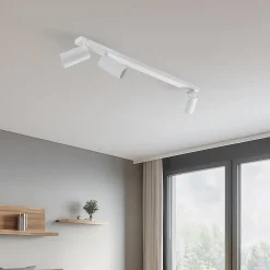 Loftspot Mono III, 3 lyskilder, hvid, 84 cm lang, GU10