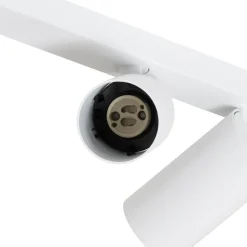 Loftspot Mono III, 3 lyskilder, hvid, 84 cm lang, GU10