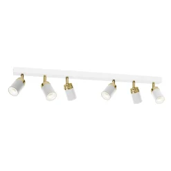Loftspot Rondo hvid/guld 6 lyskilder