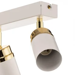 Loftspot Rondo hvid/guld 6 lyskilder