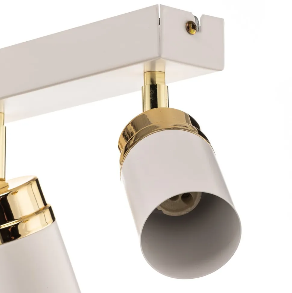 Loftspot Rondo hvid/guld 6 lyskilder