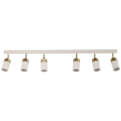 Loftspot Rondo hvid/guld 6 lyskilder