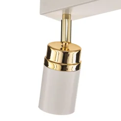 Loftspot Rondo hvid/guld 6 lyskilder