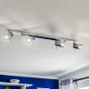 Loftspot Round, krom, 4 lyskilder lineær