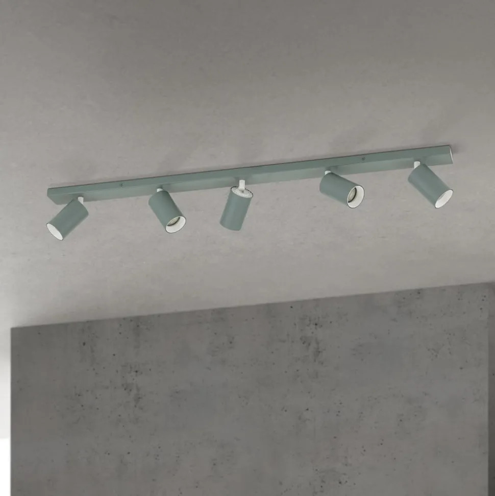Loftspot Sean, lysegrøn, 5 lyskilder, aluminium, GU10