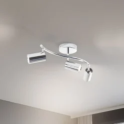 Loftspot, spot, krom, 3 lyskilder