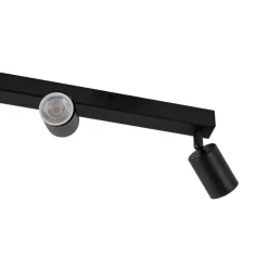 Loftspot Top, sort, 127 cm, 6 lyskilder, metal, GU10