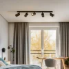 Loftspot Zoom, 5 lyskilder, sort