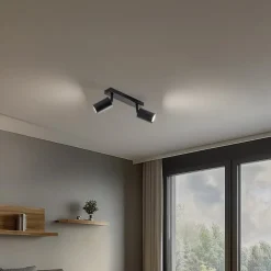 Loftspot Zoom, 2 lyskilder, sort