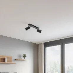 Loftspot Zoom, 2 lyskilder, sort