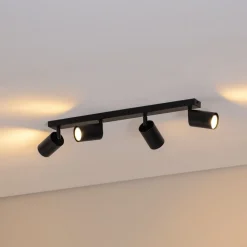 Loftspot Zoom, 4 lyskilder, sort