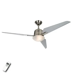 Loftsventilatoren Eco Aciatos, sølg, 132 cm