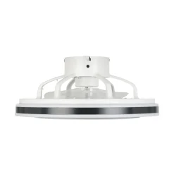 Loftventilator Almeria LED CCT, hvid/sort