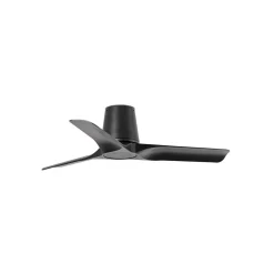 Loftventilator Hey S, sort, DC-motor, støjsvag, Ø 90 cm