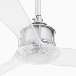 Loftventilator Just Fan M, krom/transparent