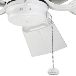 Loftventilator Kevlar 42 IP44, hvid, Ø 107 cm