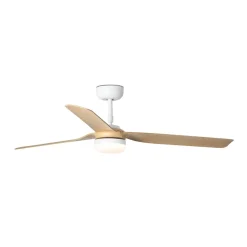 Loftventilator Punt M DC LED hvid/lys træ