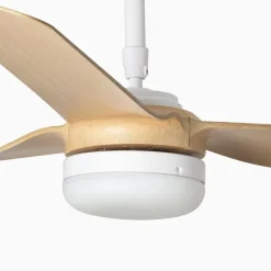 Loftventilator Punt M DC LED hvid/lys træ