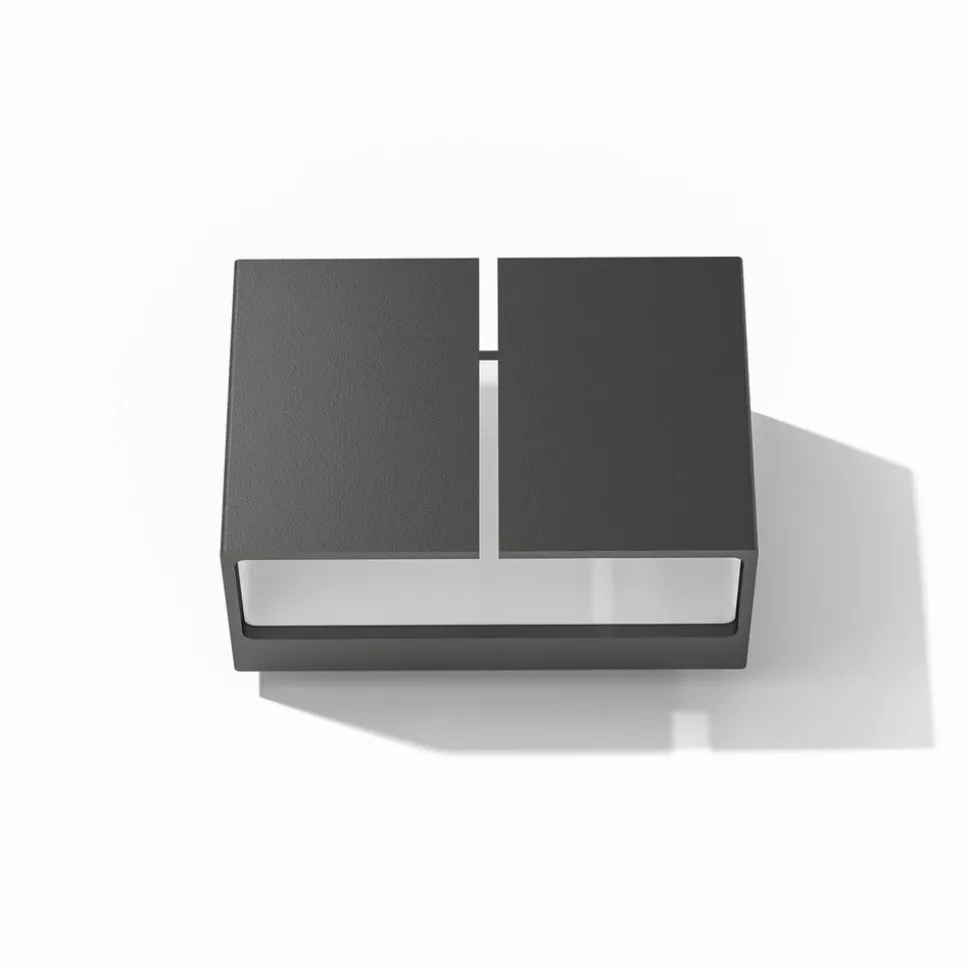 LOOM DESIGN Ask udendørs LED-væglampe op/ned sort