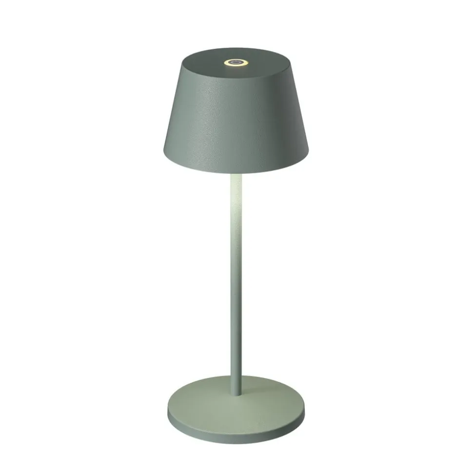 LOOM DESIGN LED genopladelig bordlampe Modi Micro, IP65 grøn-grå