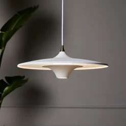 LOOM DESIGN LED-hængelampe Moja, Ø 35 cm, hvid