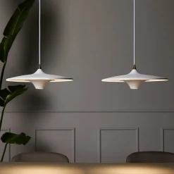 LOOM DESIGN LED-hængelampe Moja, Ø 35 cm, hvid