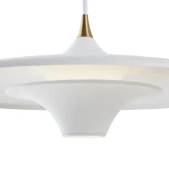 LOOM DESIGN LED-hængelampe Moja, Ø 35 cm, hvid