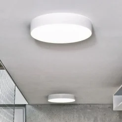 LOOM DESIGN LED-loftlampe Lucia, hvid, Ø 45 cm aluminium