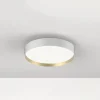LOOM DESIGN LED-loftlampe Lucia, hvid/guldfarvet Ø 35 cm