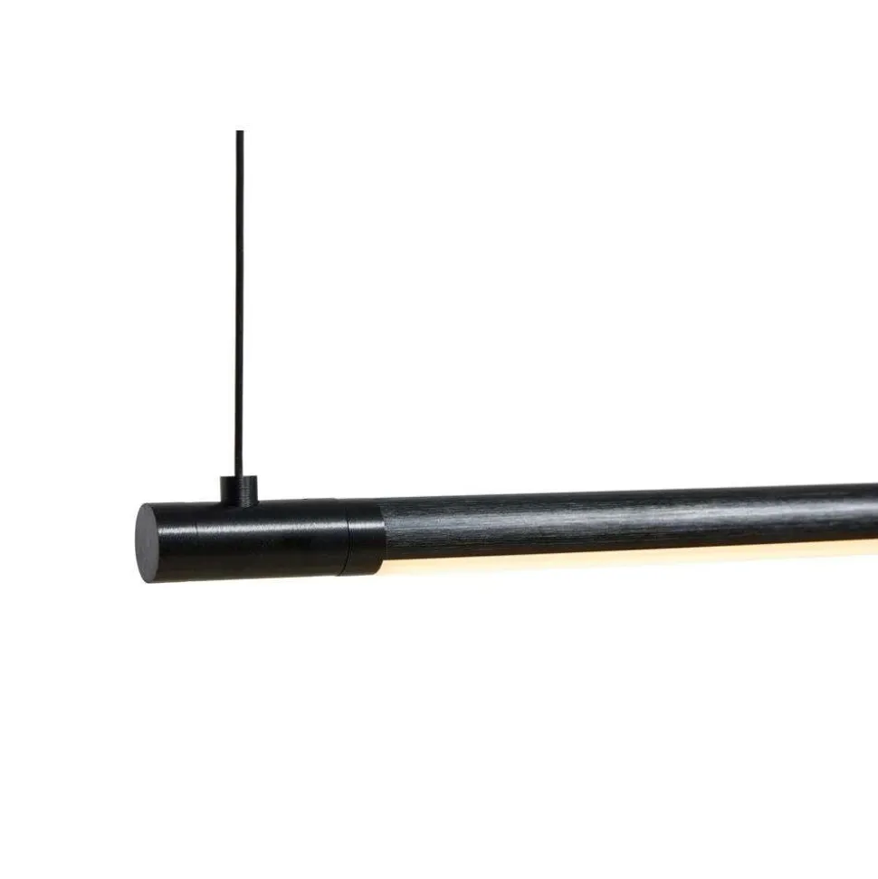 LOOM DESIGN LED-pendellampe Straw 150, sort, aluminium